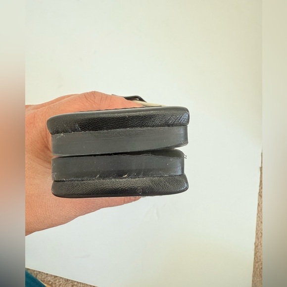 Christian Louboutin Black white leather criss cross Logo Crossimule slides EU 40 - Picture 11 of 12